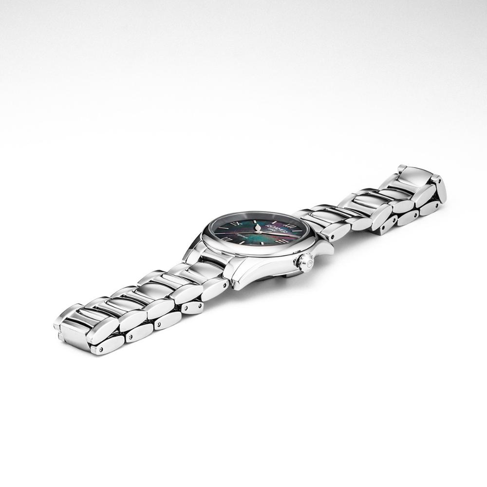 ROAMER Eleganza Black Pearl Dial 30mm Silver Stainless Steel Bracelet 974847-41-80-20