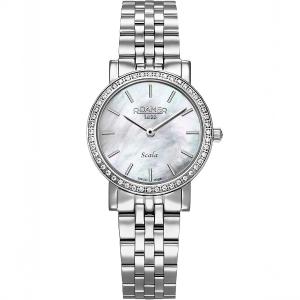 ROAMER Scala Crystals White Pearl Dial 28mm Silver Stainless Steel Bracelet 976830-41-20-50 - 56173