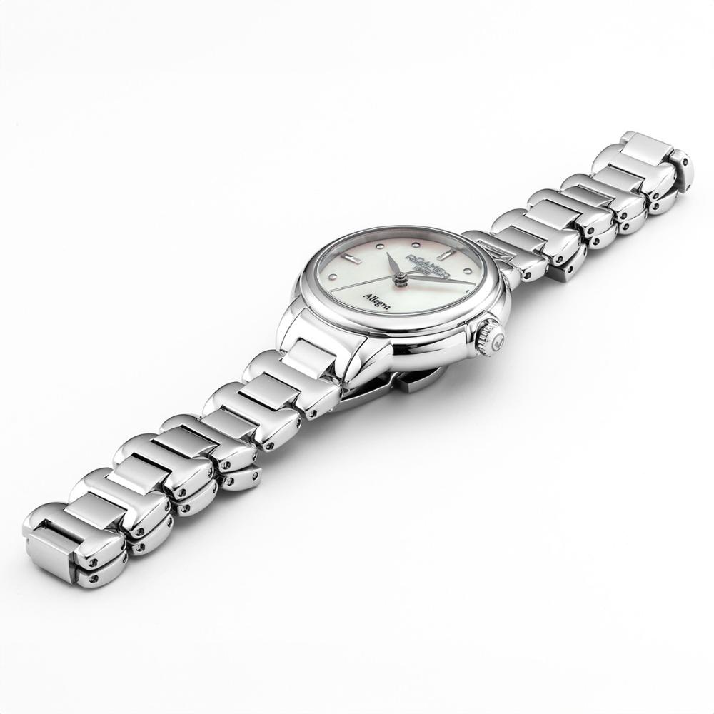 ROAMER Allegra White Pearl Dial 34mm Silver Stainless Steel Bracelet 977847-41-20-20