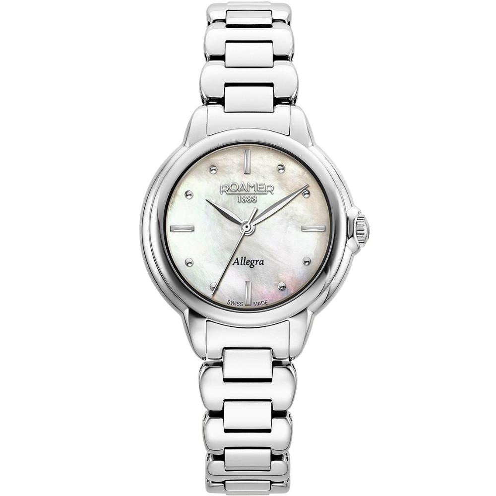 ROAMER Allegra White Pearl Dial 34mm Silver Stainless Steel Bracelet 977847-41-20-20