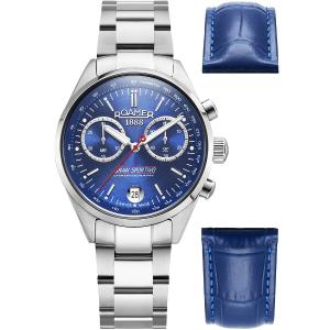 ROAMER Gran Sportivo Chronograph Box Set Blue Dial 41mm Silver Stainless Steel Bracelet 978818-41-45-20 - 48270