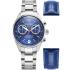 ROAMER Gran Sportivo Chronograph Box Set Blue Dial 41mm Silver Stainless Steel Bracelet 978818-41-45-20 - 0