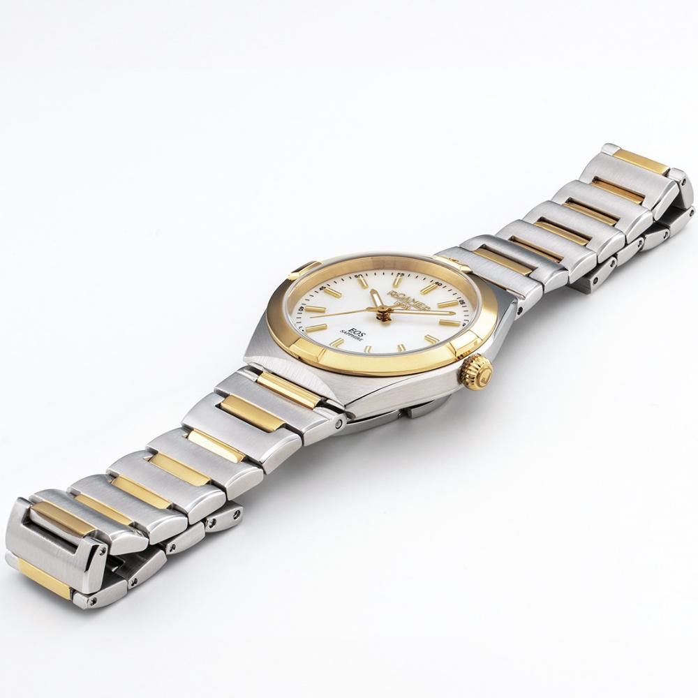 ROAMER Eos Classic White Pearl Dial 34mm Two Tone Gold Stainless Steel Bracelet 982847-47-20-20