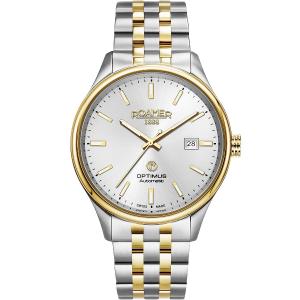 ROAMER Optimus Automatic Silver Dial 42mm Two Tone Gold Stainless Steel Bracelet 983983-47-15-50 - 43993