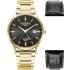 ROAMER R-Line GMT Box Set Black Dial 43mm Gold Stainless Steel Bracelet 990987-48-85-05 - 0