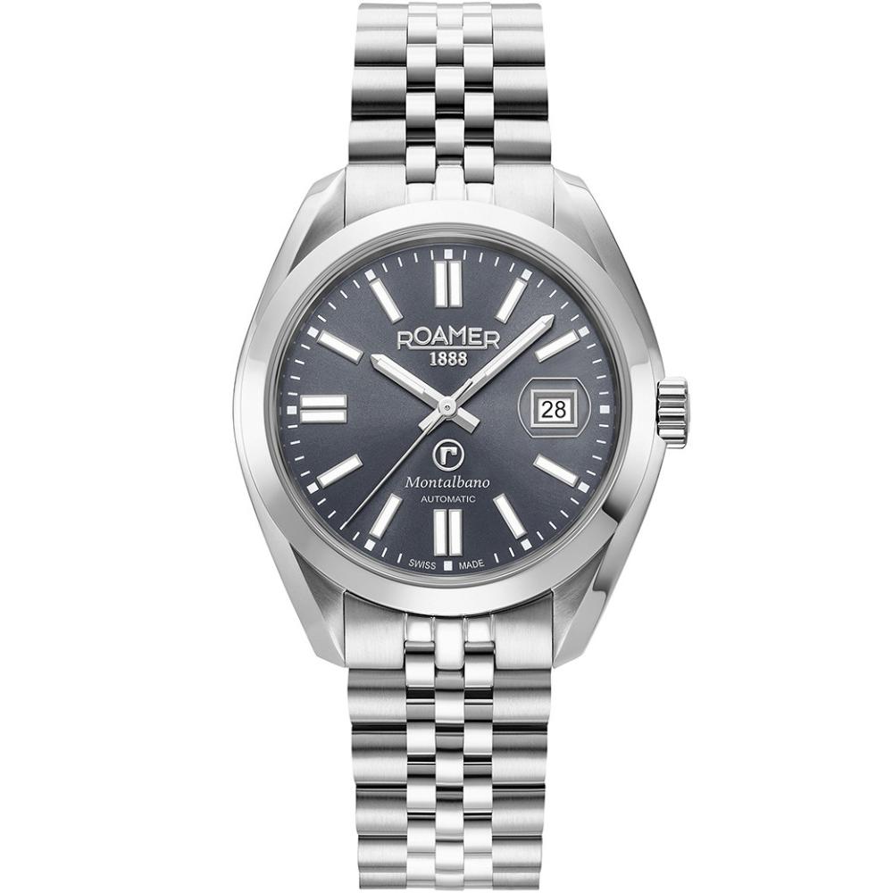 ROAMER Montalbano Automatic Grey Dial 41.5mm Silver Stainless Steel Bracelet 996983-41-55-20