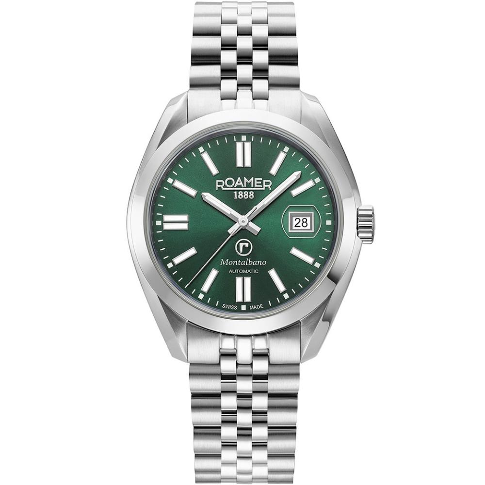 ROAMER Montalbano Automatic Green Dial 41.5mm Silver Stainless Steel Bracelet 996983-41-75-20