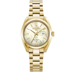 ROAMER Montalbano Ladies Automatic Yellow Pearl Dial 31mm Gold Stainless Steel Bracelet 996990-48-30-20 - 52225