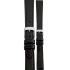 MORELLATO Point Vegan Material Watch Strap 16-14mm Black Synthetic Silver Hardware A01U0112419019CR16 - 0