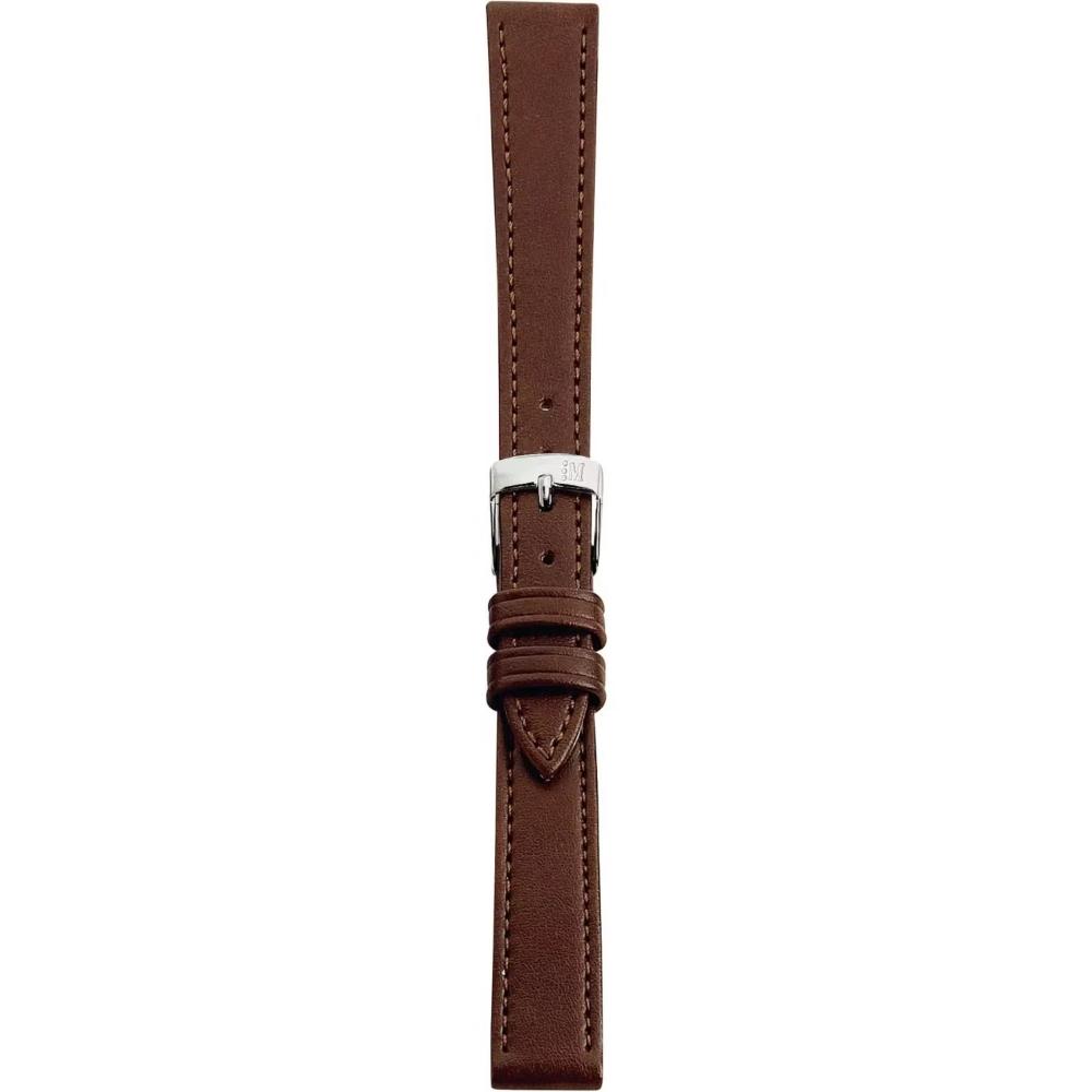 MORELLATO Point Vegan Material Watch Strap 12-10mm Brown Synthetic Silver Hardware A01D0112419034CR12