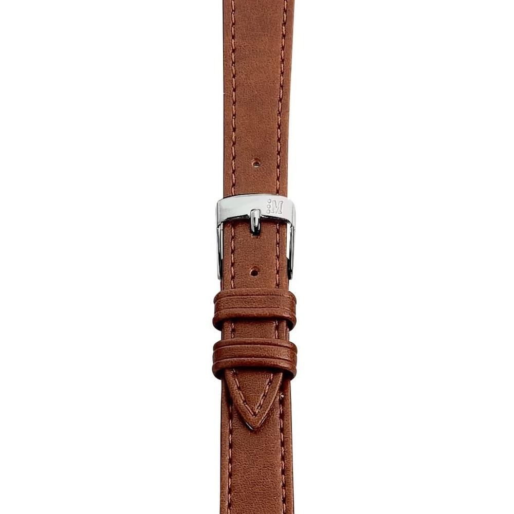 MORELLATO Point Vegan Material Watch Strap 18-14mm Light Brown Synthetic Silver Hardware A01U0112419041CR18