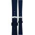 MORELLATO Point Vegan Material Watch Strap 16-14mm Blue Synthetic Silver Hardware A01U0112419062CR16 - 0