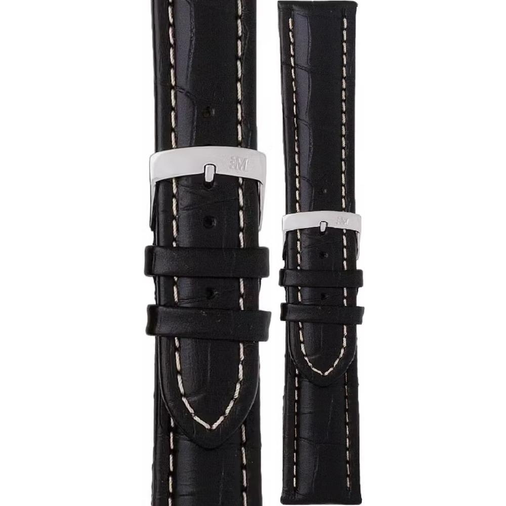 MORELLATO Plus Watch Strap 22-18mm Black Leather A01U3252480019CR22