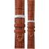 MORELLATO Plus Watch Strap 18-16mm Brown Leather Silver Hardware A01U3252480041CR18 - 0