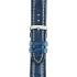 MORELLATO Plus Watch Strap 20-18mm Blue Leather Silver Hardware A01U3252480061CR20 - 1