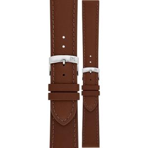 MORELLATO Grafic Watch Strap 16-14mm Light Brown Leather Silver Hardware A01X0969087037CR16 - 43224