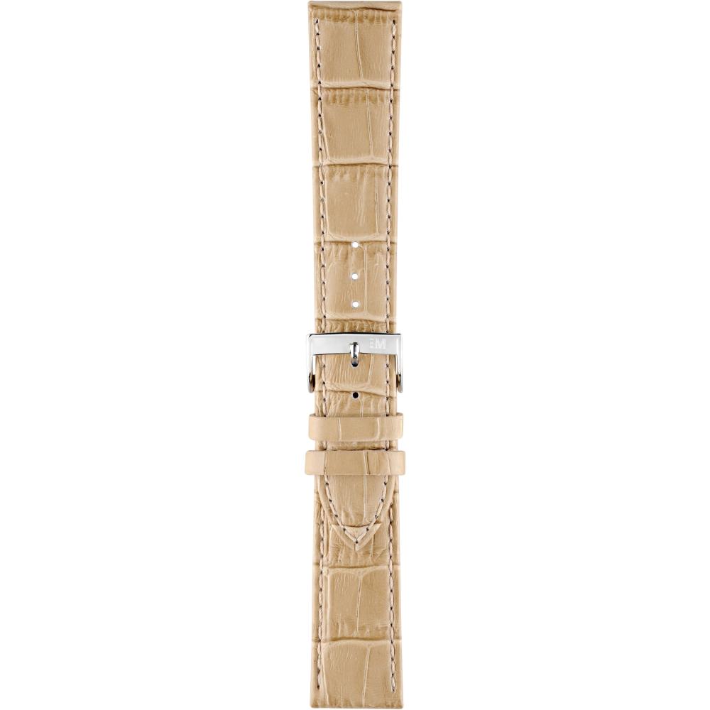 MORELLATO Bolle Watch Strap 22-20mm Beige Leather Silver Hardware A01X2269480027CR22