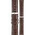 MORELLATO Bolle Watch Strap 16-14mm Brown Leather Silver Hardware A01X2269480032CR16 - 0