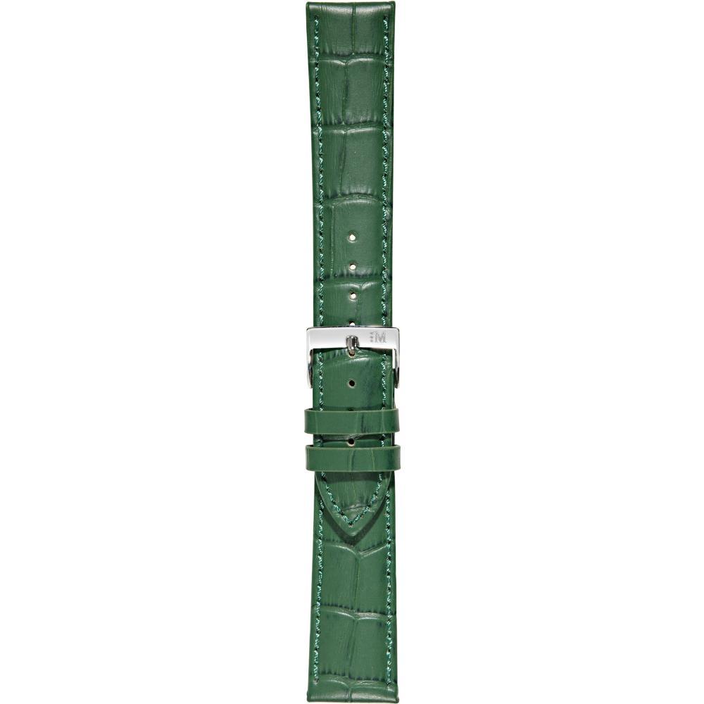 MORELLATO Bolle Watch Strap 20-18mm Green Leather Silver Hardware A01X2269480072CR20