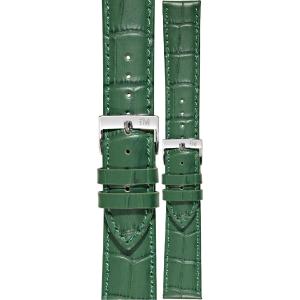 MORELLATO Bolle Watch Strap 16-14mm Green Leather Silver Hardware A01X2269480072CR16 - 43272