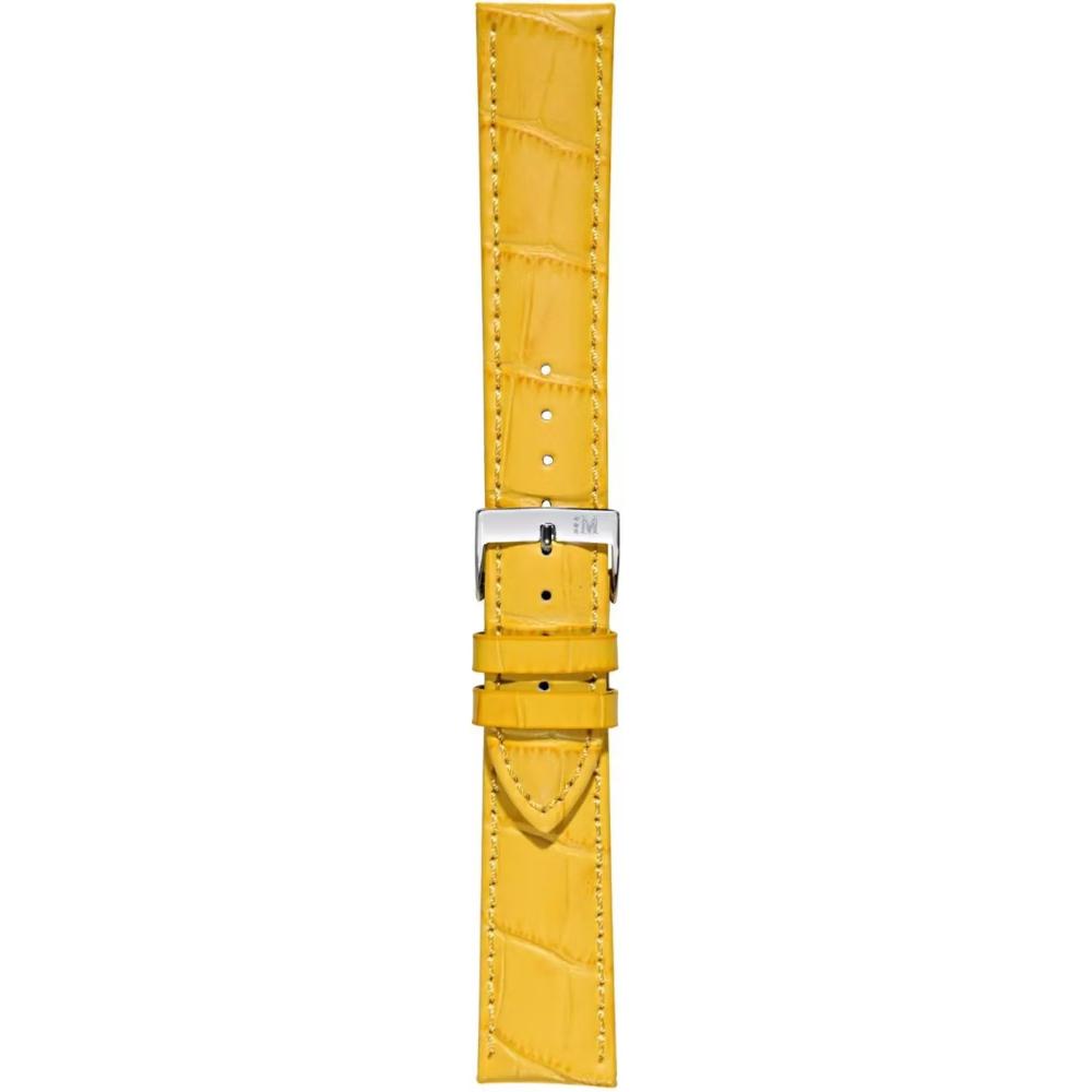 MORELLATO Bolle Watch Strap 20-18mm Yellow Leather Silver Hardware A01X2269480098CR20