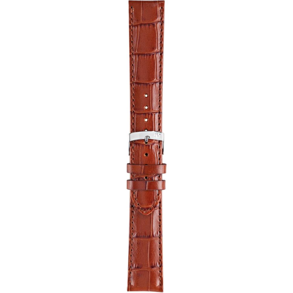 MORELLATO Samba Watch Strap 22-20mm Light Brown Leather Silver Hardware A01X2704656041CR22