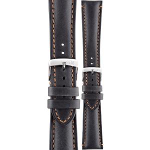 MORELLATO Derain Hand Made Watch Strap 20-18mm Black Leather A01X4434B09019CR20 - 29505