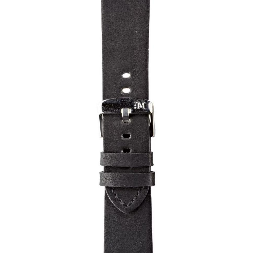 MORELLATO Bramante Hand Made Watch Strap 20-18mm Black Leather A01X4683B90019CR20 - 2