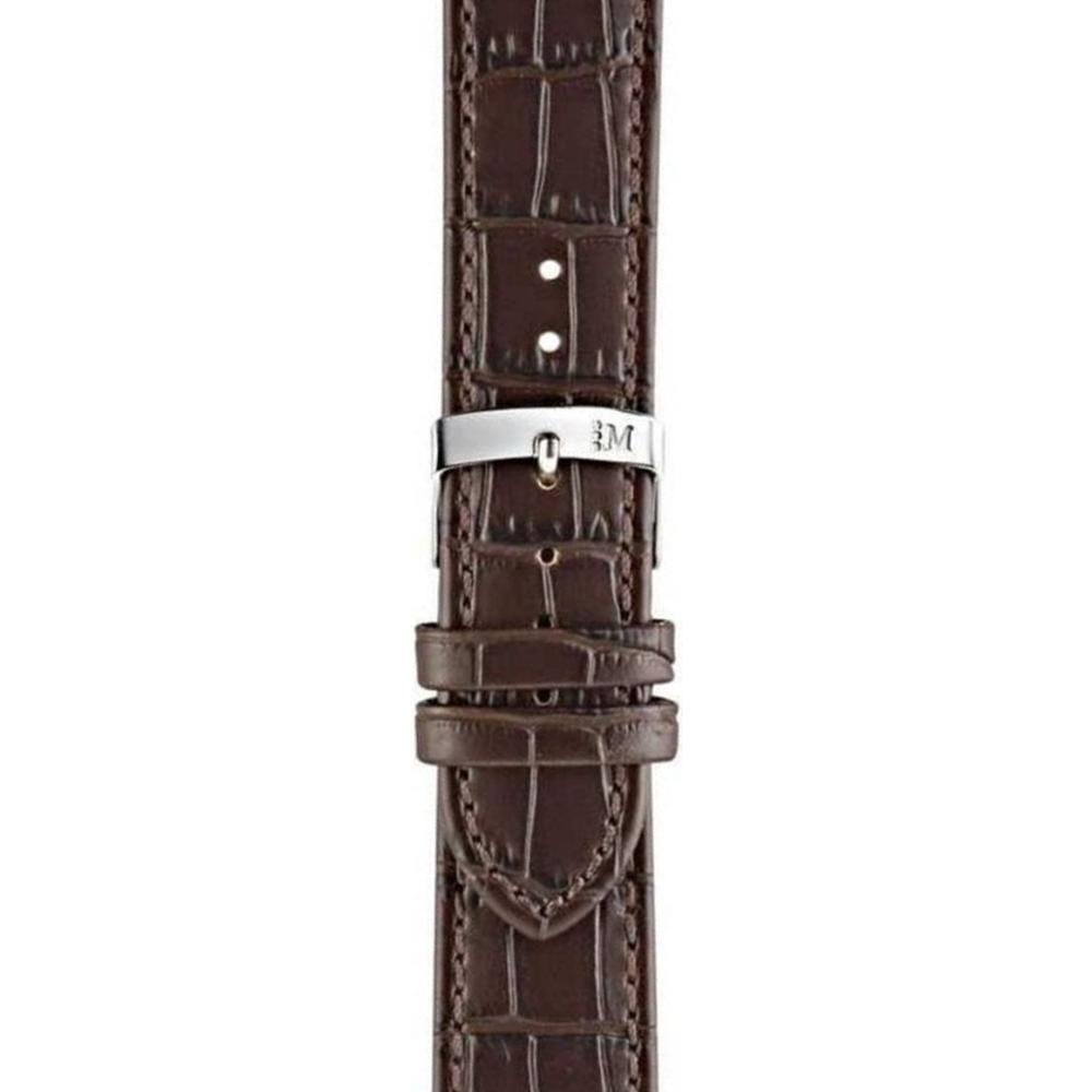 MORELLATO Juke Watch Strap 24-22mm Brown Leather Silver Hardware A01X4934A95032CR24