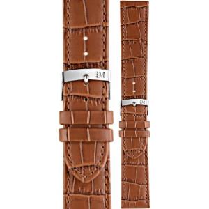 MORELLATO Juke Watch Strap 16-14mm Light Brown Leather Silver Hardware A01X4934A95041CR16 - 43326