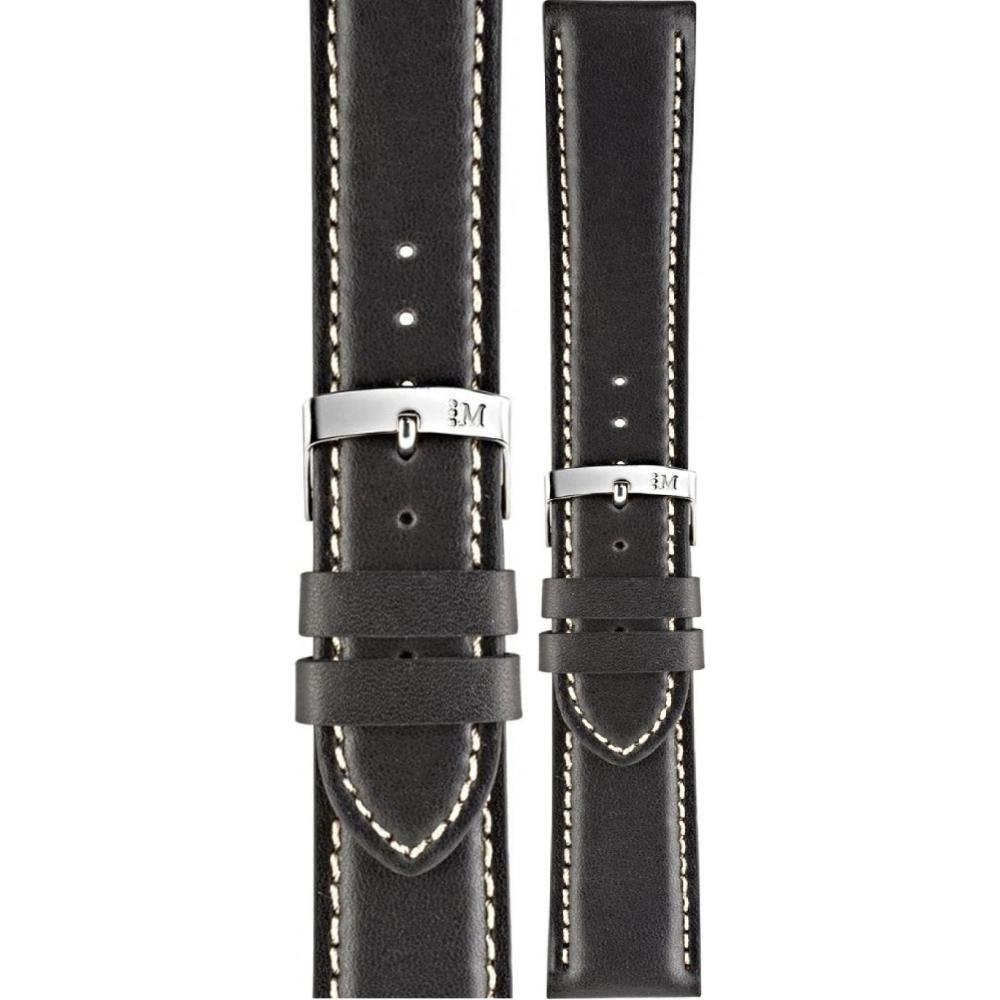 MORELLATO Rodius Watch Strap 20-18mm Black Leather A01X4937C23019CR20