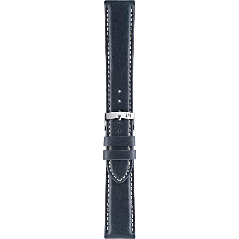 MORELLATO Rodius Watch Strap 18-16mm Blue Leather Silver Hardware A01X4937C23062CR18