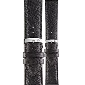 MORELLATO Panamera Watch Strap 24-22mm Black Leather Silver Hardware A01X4938C22019CR24 - 51568