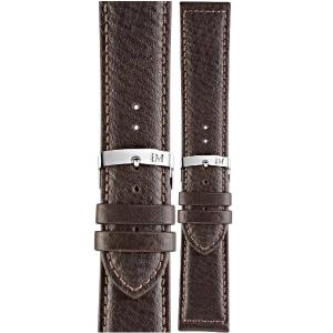 MORELLATO Panamera Watch Strap 22-20mm Dark Brown Leather Silver Hardware A01X4938C22032CR22 - 51564