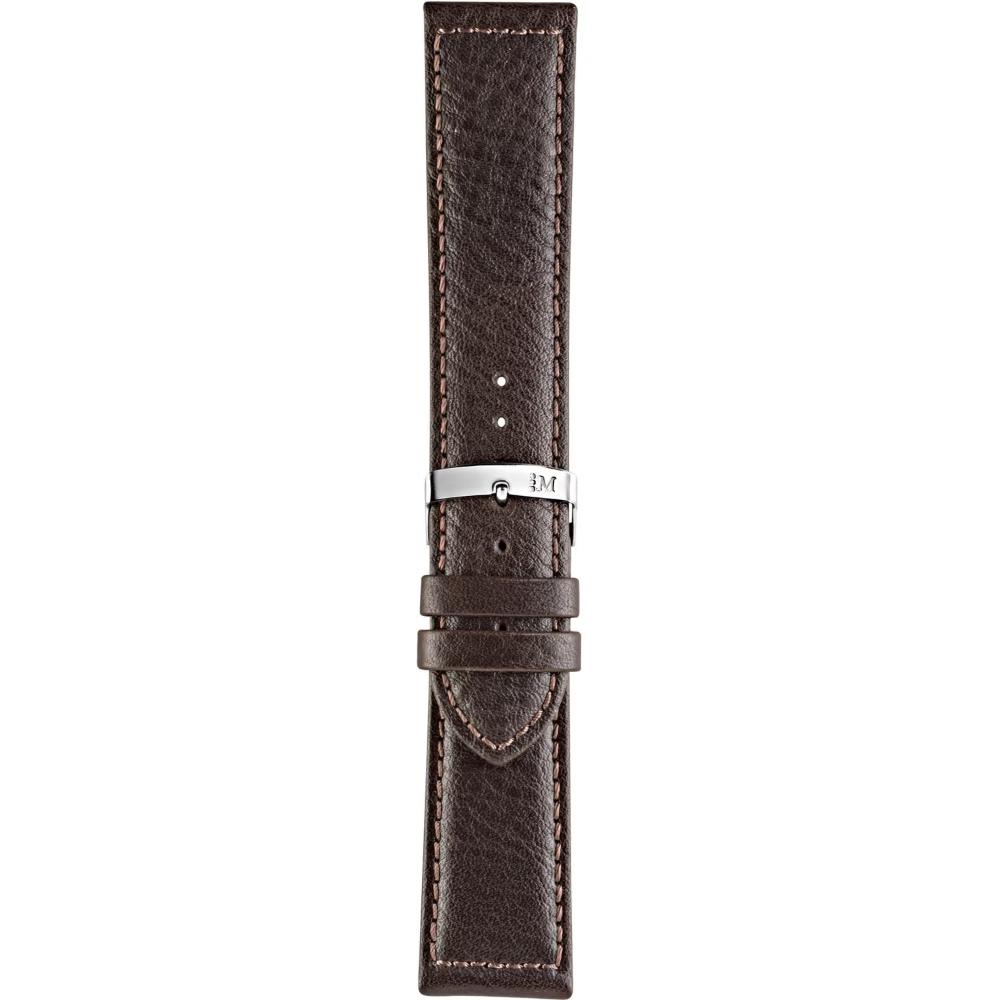 MORELLATO Panamera Watch Strap 22-20mm Dark Brown Leather Silver Hardware A01X4938C22032CR22