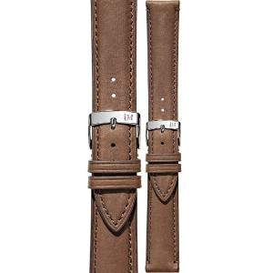 MORELLATO Levy Hand Made Watch Strap 18-16mm Light Brown Leather Silver Hardware A01X5045A61034CR18 - 59143