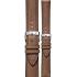 MORELLATO Levy Hand Made Watch Strap 20-18mm Light Brown Leather Silver Hardware A01X5045A61034CR20 - 0