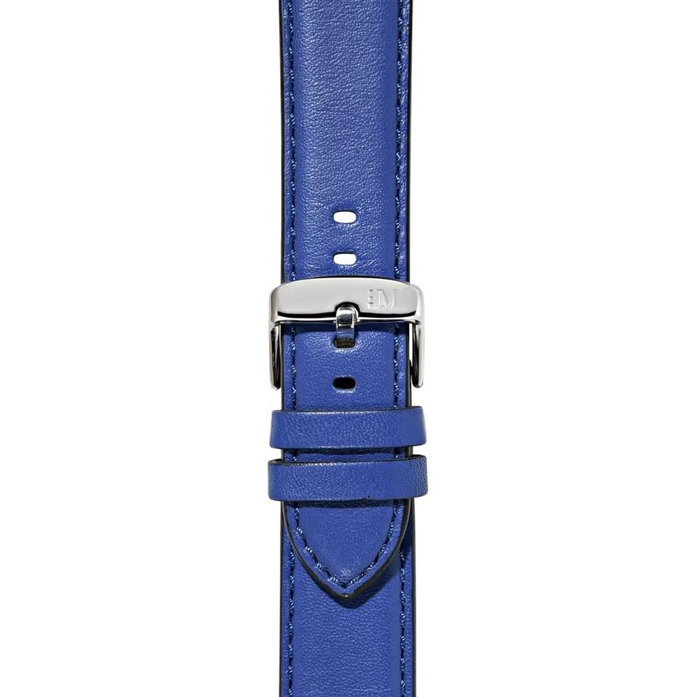 MORELLATO Croquet Easy Click Water Resistant Watch Strap 24-20mm Blue Nappa Leather Silver Hardware A01X5123C03065CR24