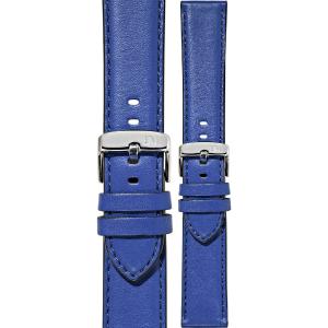 MORELLATO Croquet Easy Click Water Resistant Watch Strap 24-20mm Blue Nappa Leather Silver Hardware A01X5123C03065CR24 - 49667