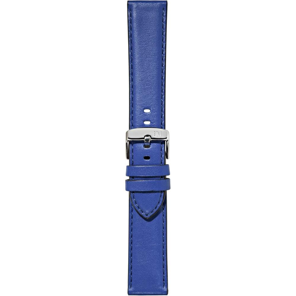 MORELLATO Croquet Easy Click Water Resistant Watch Strap 24-20mm Blue Nappa Leather Silver Hardware A01X5123C03065CR24