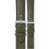 MORELLATO Croquet Easy Click Water Resistant Watch Strap 18-16mm Green Nappa Leather Silver Hardware A01X5123C03070CR18 - 0