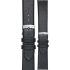 MORELLATO Micra-Evoque Watch Strap 20-18mm Black Leather Silver Hardware A01X5200875019CR20 - 0