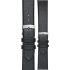 MORELLATO Micra-Evoque Watch Strap 16-14mm Black Leather Silver Hardware A01X5200875019CR16 - 0