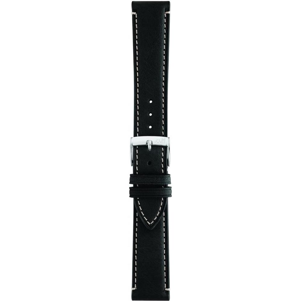 MORELLATO El Greco Hand Made Watch Strap 20-18mm Black Leather A01X5439B71019CR20