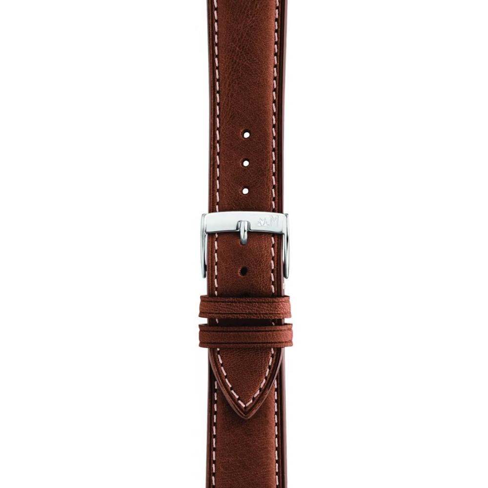 MORELLATO El Greco Hand Made Watch Strap 18-16mm Brown Leather A01X5439B71041CR18