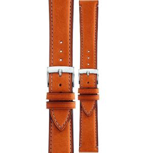 MORELLATO El Greco Hand Made Watch Strap 22-20mm Light Brown Leather Silver Hardware A01X5439B71046CR22 - 53379