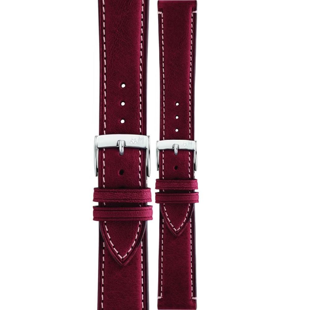 MORELLATO El Greco Hand Made Watch Strap 18-16mm Bordeaux Leather A01X5439B71081CR18