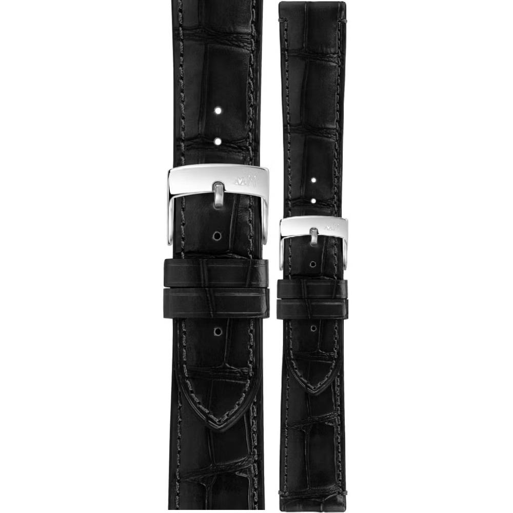 MORELLATO Tiepolo Hand Made Watch Strap 20-18mm Black Leather A01X5534D40019CR20