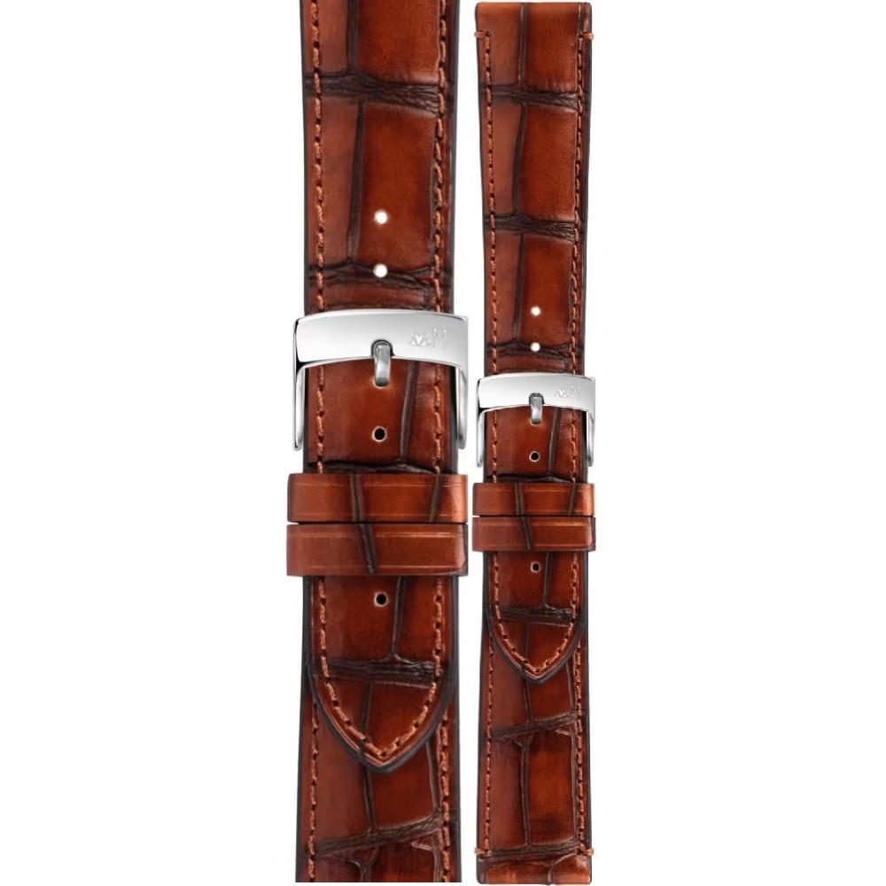 MORELLATO Tiepolo Hand Made Watch Strap 20-18mm Brown Leather A01X5534D40040CR20 - 1