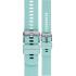 MORELLATO Byte Smartwatch Strap 20mm Verde Aqua Rubber Silver Hardware A01X5654187076SB20 - 0
